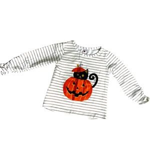 CR Kids Halloween Long Sleeve Pumpkin Top 2T Toddler Girls